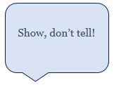 Show don't tell